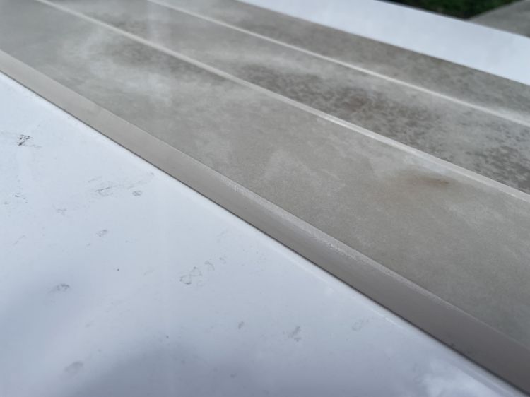 Reves Noisette Glossy Bullnose 3 x 24